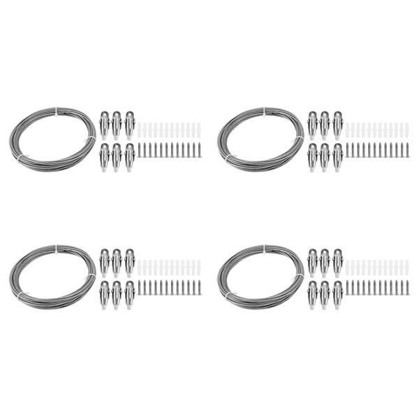 10M Stainless Steel Wire Rope PVC Coated Steel Cable Adjustable Curtain Rope Lamp Suspension Picture Wire For Hanging