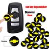 14mm Car Key Emblem Stickers Auto Control Key Logo Car Accessories for Spark Silverado Trailblazer Cruze Captiva
