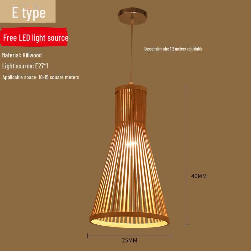 

Деревянная люстра в японском стиле для столовой и гостиной Includes 9W Light Source, Free Shipping