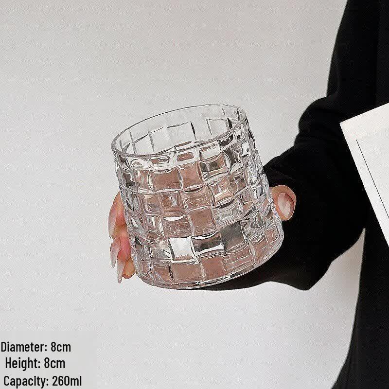 ZISIZ Retro Ins Style Glass Coffee & Beverage Cup