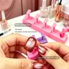 1 Set Non-Magnetic Fake Nail Holder Gel Polish Practice Display Stand Plastic Showing Shelf Nail Art Photography Tool