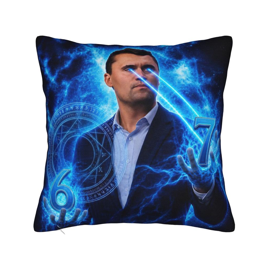 Charlie Kirk Funny Meme Pillow Covers Accessories Soft Cushion Cover Gift Pillow Case Cover Home Multiple Sizes