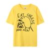 Eat Cheese And Sin T-shirts Casual Luxury Designer T-Shirts For Men Retro Top T-Shirt Normal Tees Cool