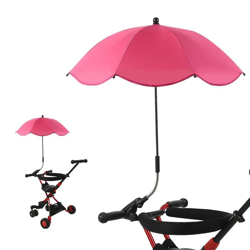 Universal Baby Parasol Baby Stroller Sun Shade Sun Protection Sun Shade for Strollers Waterproof Umbrella for Trolley