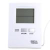 White Digital LCD Indoor And Outdoor Thermometer Temperature Meter Car Accessories