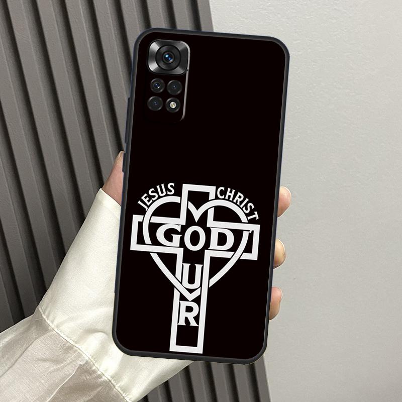 

Jesus Christ God Bless You Case For Xiaomi Redmi Note 14 13 12 11 10 9 15 Pro Plus Redmi 14C 13C 15C 10C 12C 15 Funda For Redmi 10