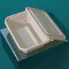 Disposable Corn Starch Rectangular Meal Box with Lid