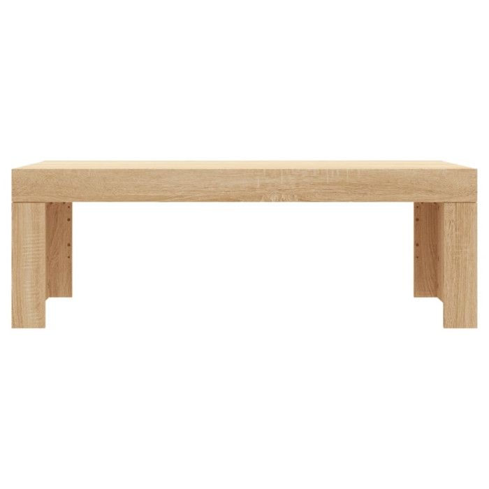 VidaXL Table basse chêne sonoma 102x50x36 cm bois d'ingénierie 823369
