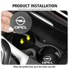 2 Stück Auto-Getränkeuntersetzer Kohlefaser Wasserbecher-Schlitz Rutschfeste Matte Flaschenmatte Für Opel Vectra Zafira Meriva Mokka Grandland Vivaro Antara