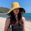 UV-blocking blackout bucket hat (mustard) wide-brimmed hat