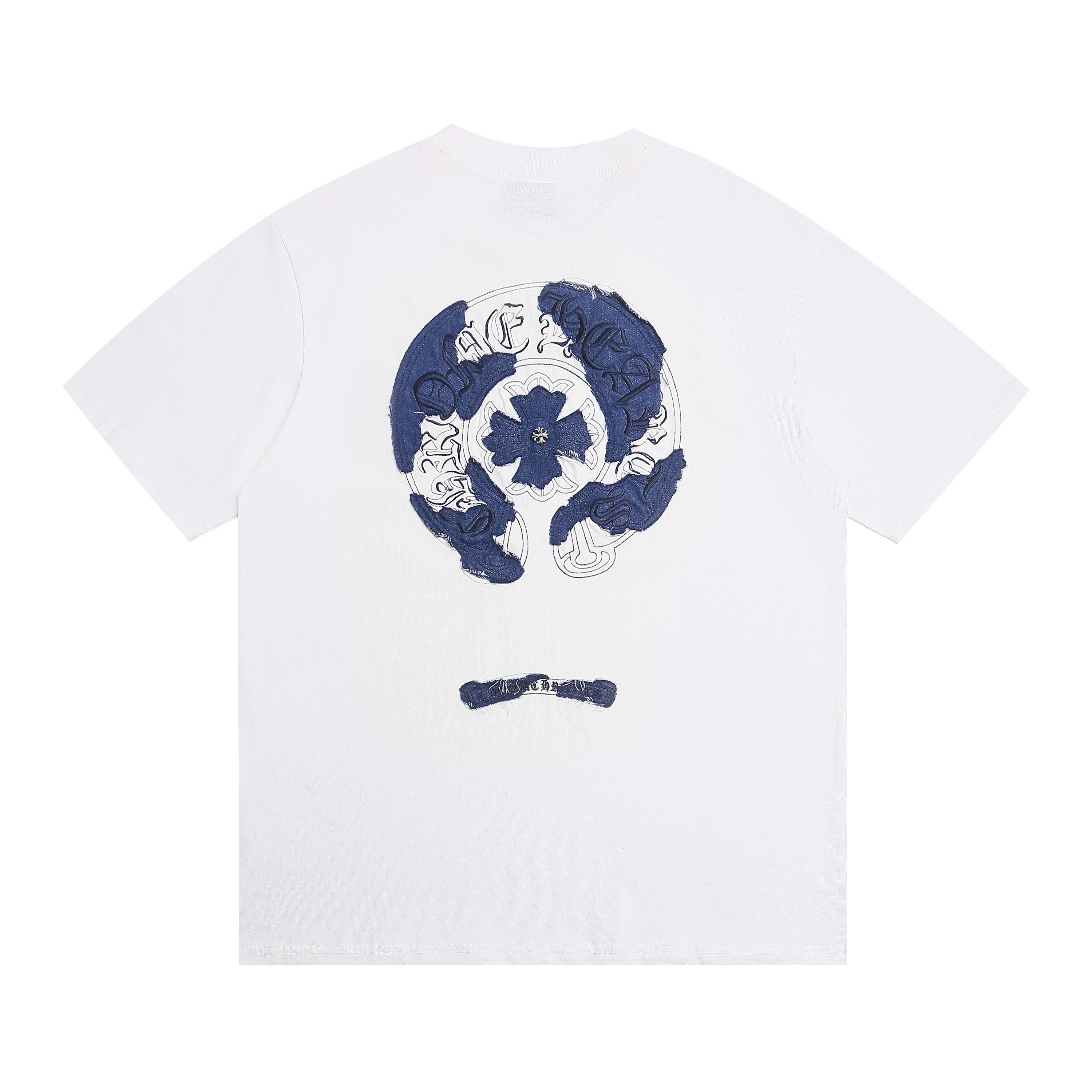 

1979 CHROME HEARTS 2025 Summer New High Quality Cotton Round Neck Loose Large Size Men s and Women s T-shirt Couple T-shirt L