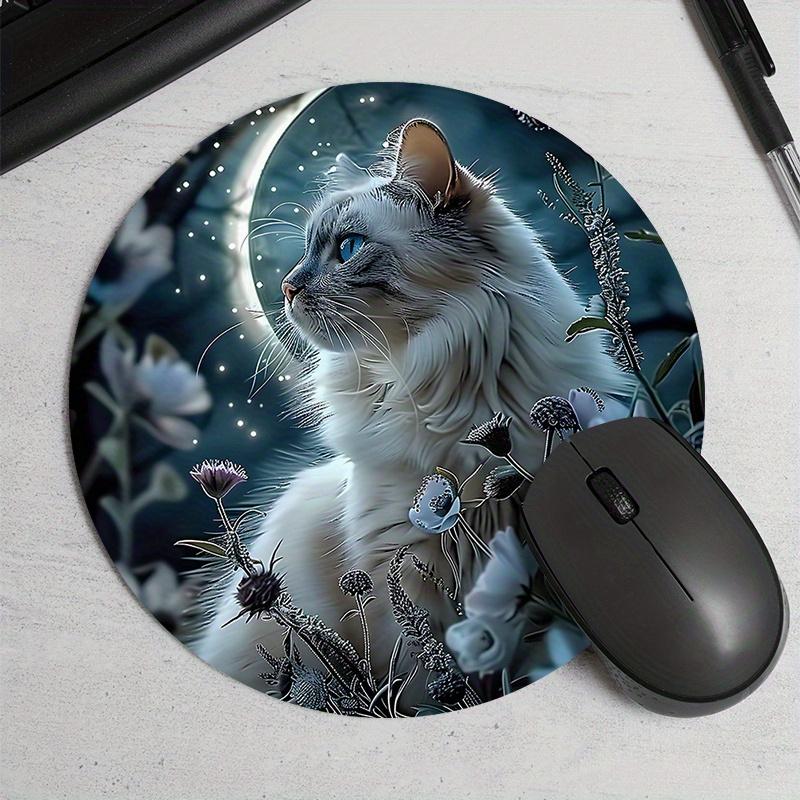 

Round Cat Design Mouse PadDurable Non-Slip Gaming Mousepad Office Study Desk Accessory Desk Mat Mousepad Setup Computer Table 200X200X2MM