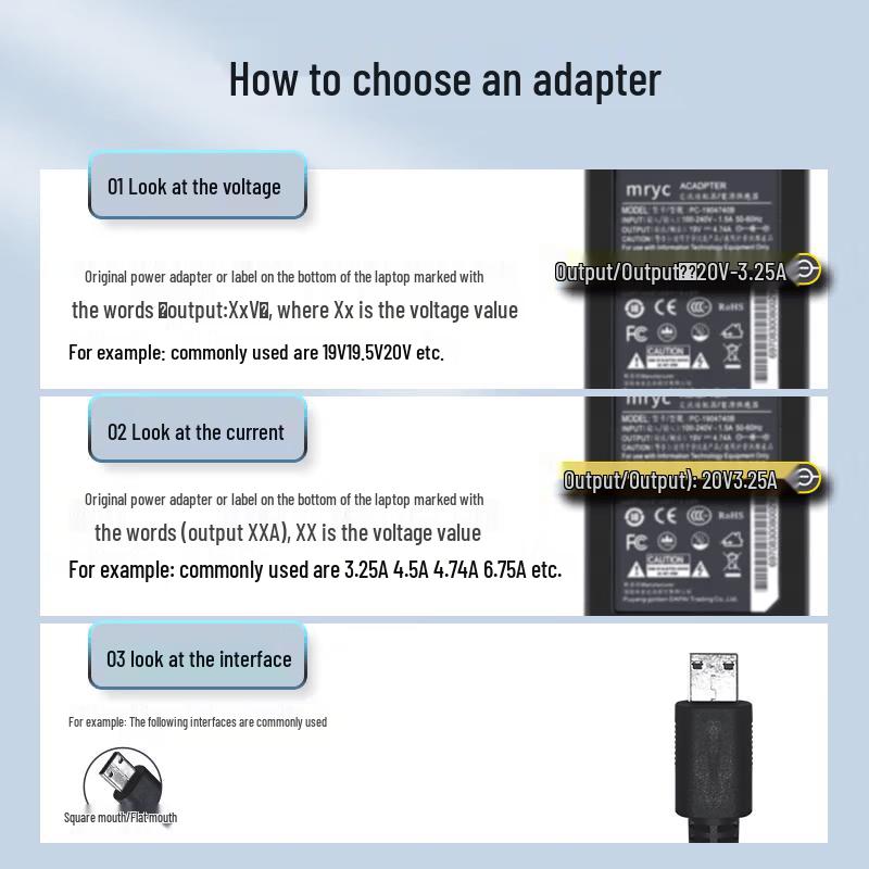 MRYC 280W 20V 14A Laptop Power Adapter for MSI