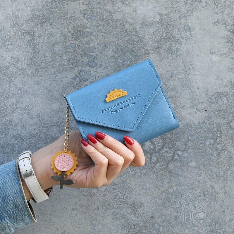 IELGY Короткий кошелек женский японский и корейский модный маленький свежий кошелек — фото 7