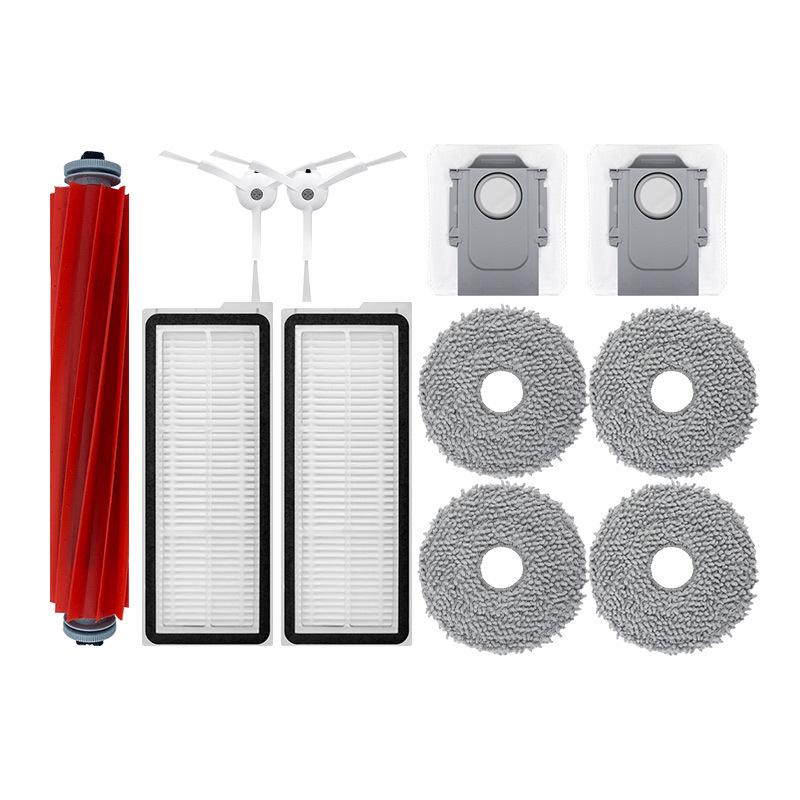 Compatible with Stone P10 PRO Sweeping Robot: QRevo MaxV/Pro Main and Side Brush, Dust Filter, Bag, and Net Collection Set.
