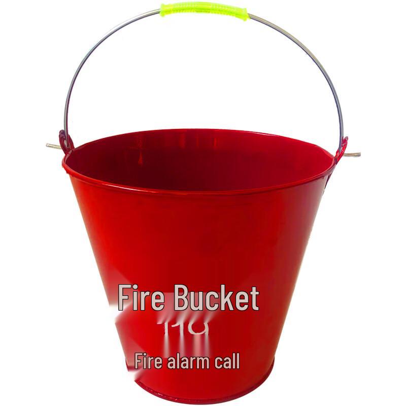 Thickened Iron Fire Bucket 8L