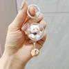 1PC Bag Ornament Accessory Cartoon Cat Keyring Cute Hanging Pendant 3D with Bell Keychain Cat Wind Chime