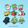 Creative Cartoon Christmas Fridge Magnet: Children's Black & White Board Sticker for Home Decoration and Messages