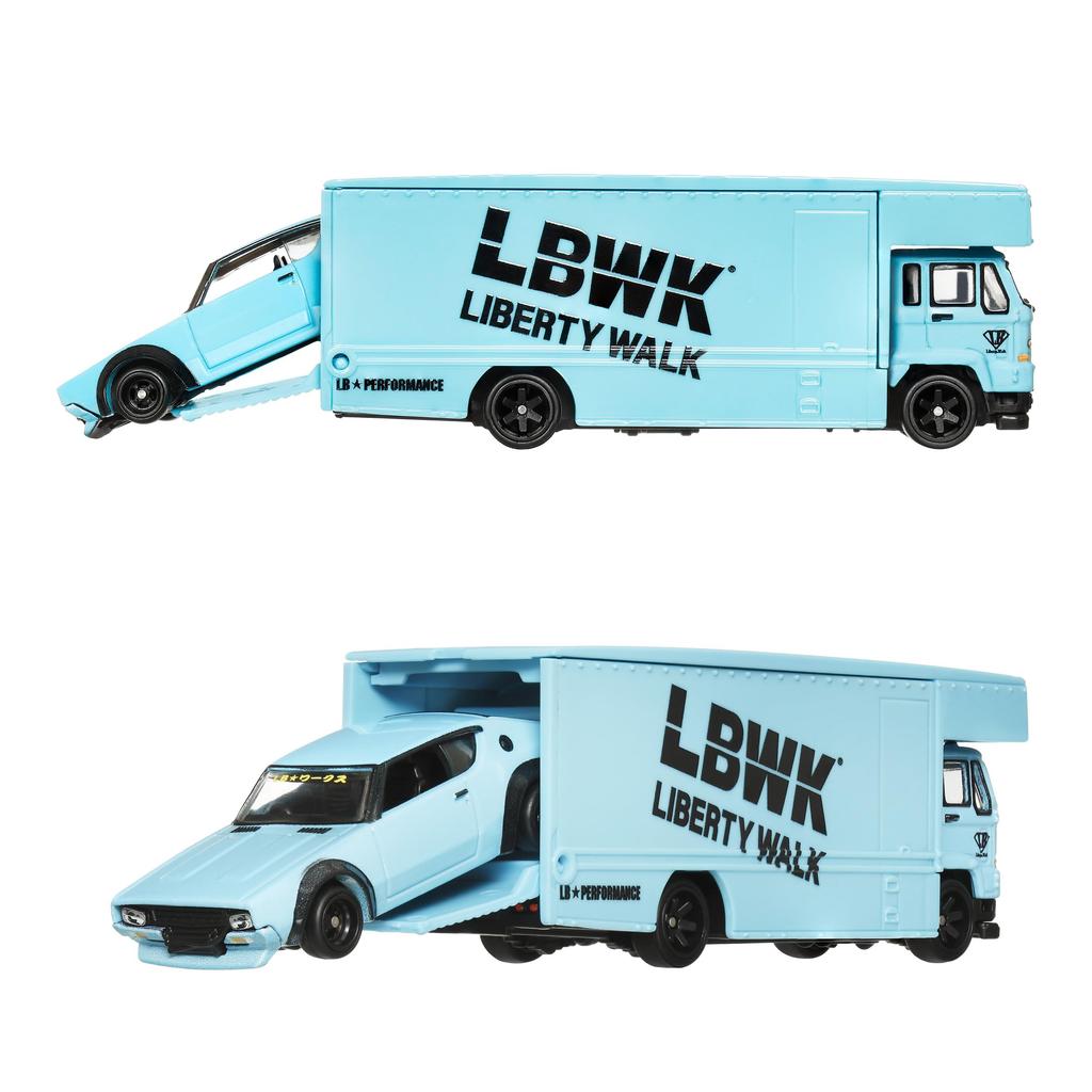 Hot Wheels Team Transport Sortiment 2 x 4 Seturi Cutie Vanzare Vehicul Jucărie Mini Mașină pentru vârsta de 3 ani și peste 987C-FLF56