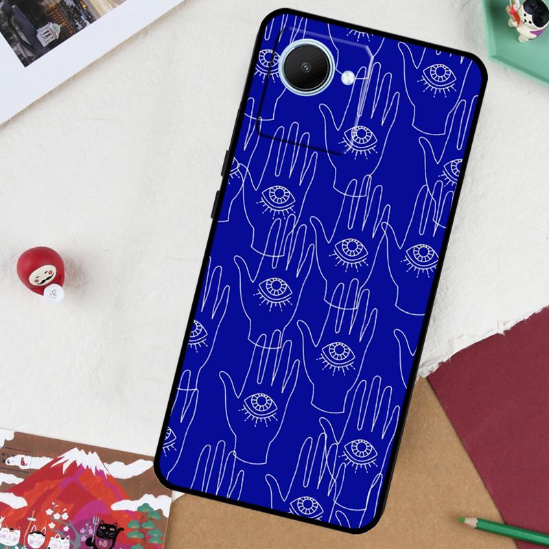 

Blue Evil Eye For Realme 14 Pro Plus 13 10 11 12 GT 6 5 6T GT7 Pro C61 C55 C53 C51 C21Y C25S C67 C75 Case Realme GT5