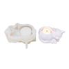 Sleeping Cats Candlesticks Resins Mould DIY Castings Moulds Animal Candle Holder Silicone Molds for Table Decorations