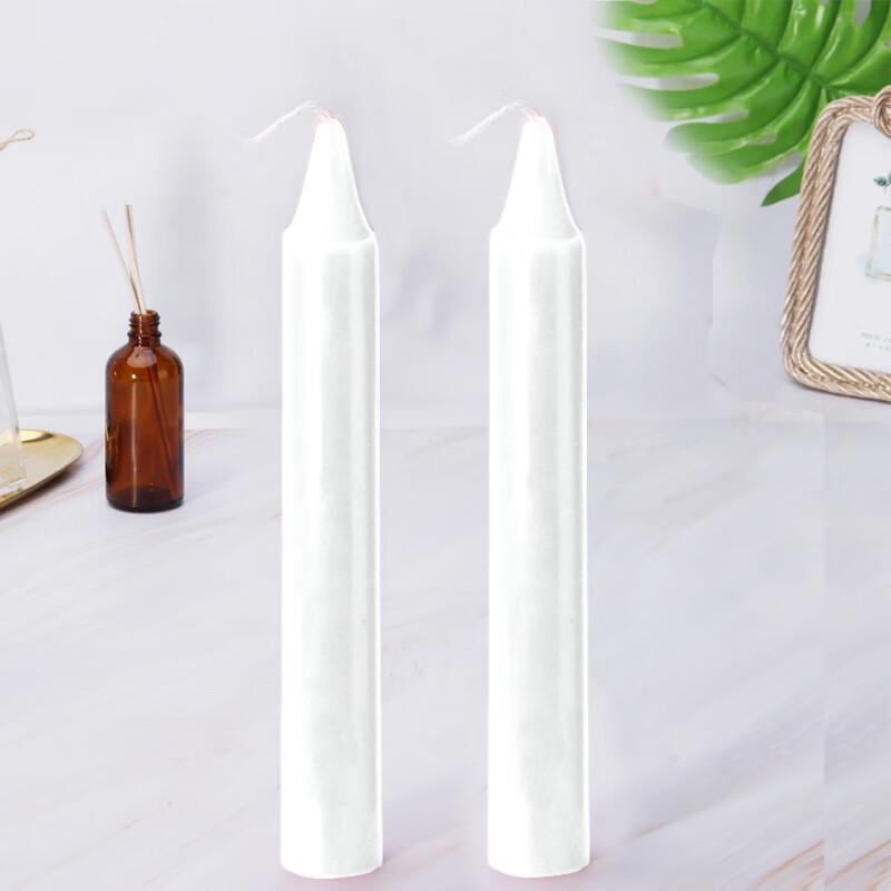 White Taper Candles for Home & Emergency