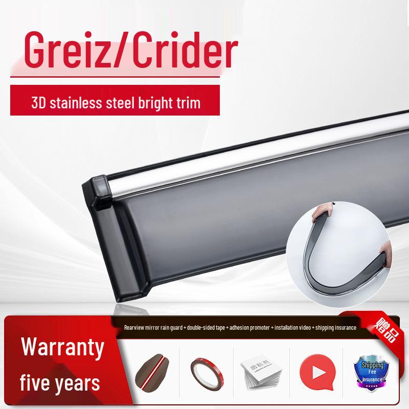 Honda Tenth Gen Accord, Civic, Lingpai, and Fengfan Car Window Rain Visor - Sun and Rain Guard for CR-V, XRV