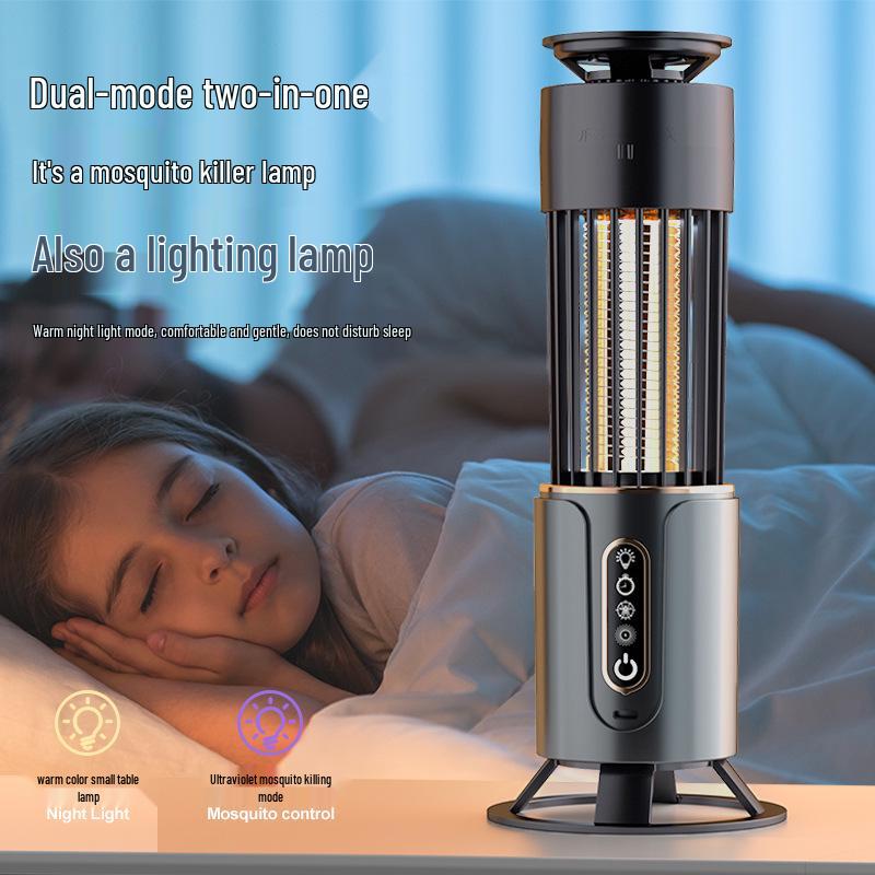 Portable Solar-Powered Electric Mosquito Killer Lamp for Indoor & Outdoor Use