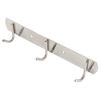 2 Pcs Wall Mounted Hook Rack Stainless Steel Brushed Finish Space Saving Wall Coat Hook for Kitchen