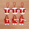 6Pcs/lot Christmas Decoration For Home Silverware Holdersanta Pockets Dinner Knife Fork Holders Santa Claus Christmas