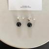 Onyx Ball Earring