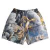 Ink American Style Painting Casual Shorts Mens Summer Loose Fit Plus Size Quick Drying Basketball Training Shorts
