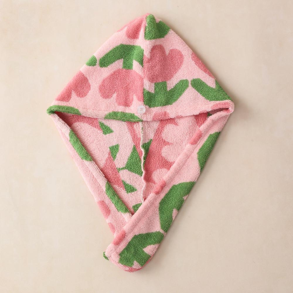 Combed Cotton Hair Towel Mint Green Luxury Hair Dry Towels New Hair Wrap Drying Tool
