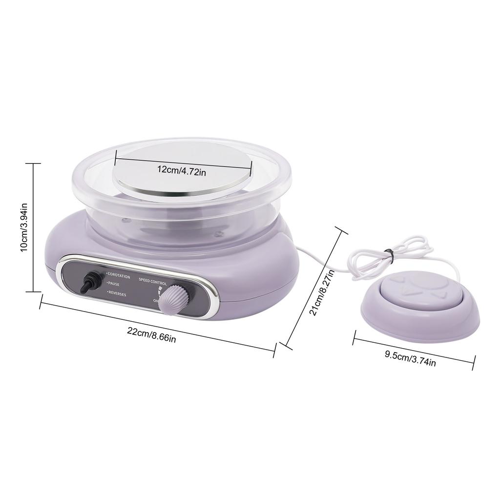 Professional Electric Pottery Wheel Kit with Tools & Clay, 0-200RPM Adjustable for DIY Crafts, Beginners Kids Adults Art Hobby