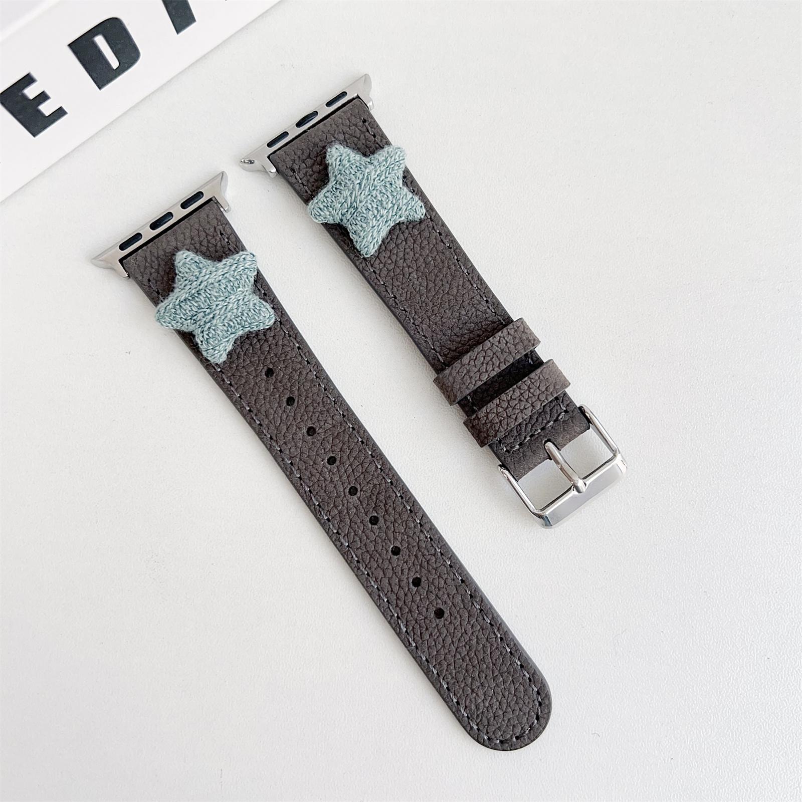 

Для Apple Watch 10 46мм/Ultra 2/Ultra 49мм/9 8 7 45мм/SE (2023) SE (2022) SE 6 5 4 44мм/3 2 1 42мм Ремінець З натуральної коров ячої шкіри Grey