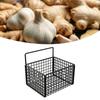 Cestino portaoggetti da parete, senza foratura, in filo metallico adesivo, per l'organizzazione di cucina, dispensa, bagno