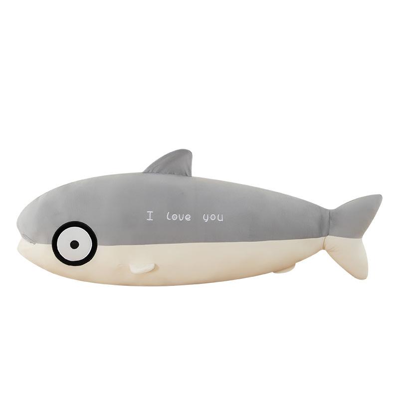 

Plush Salmon Chum Toy Throw Pillow Cartoon Stuffed Doll Decoration Kids Gift 35cm/13.78in