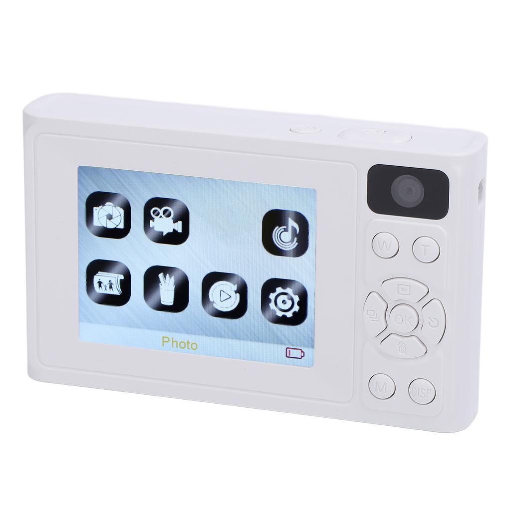 Digital Camera with Front and Rear Camera 2.4 Inch Color Screen Fill Light 1080P Selfie Camera for