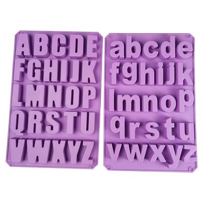 2 штуки Силіконова форма для торта Харчова Легко виймається Широке застосування Силіконова форма Форма Алфавіт