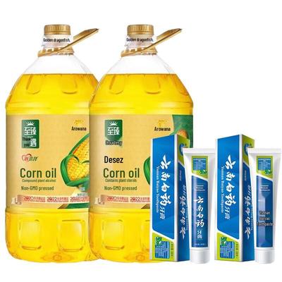 Yunnan Baiyao Toothpaste & Arawana Corn Oil Bundle