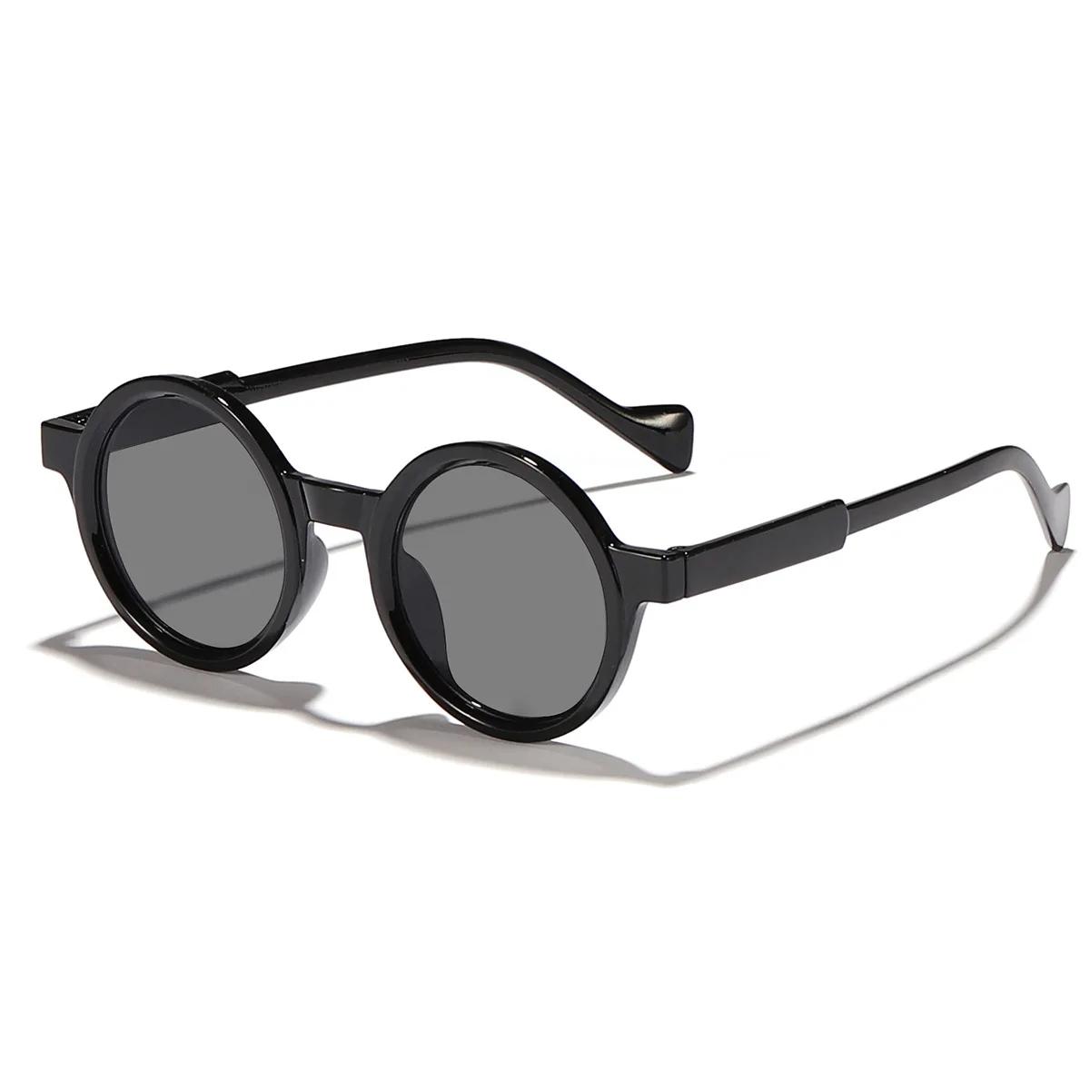 

Retro Vintage Round Sunglasses Men Women UV400 Gray Lens Designer Brand Eyewear for Driving