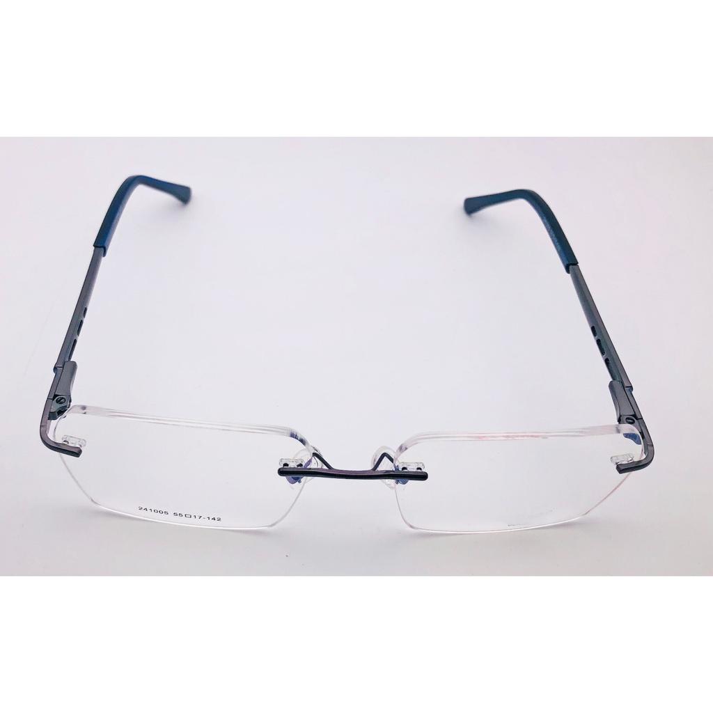 RSINC Unisex Rimless Metal Frame Fashion Tom Gun Blue 55-17-142 IB-12 B0DK52FMMC