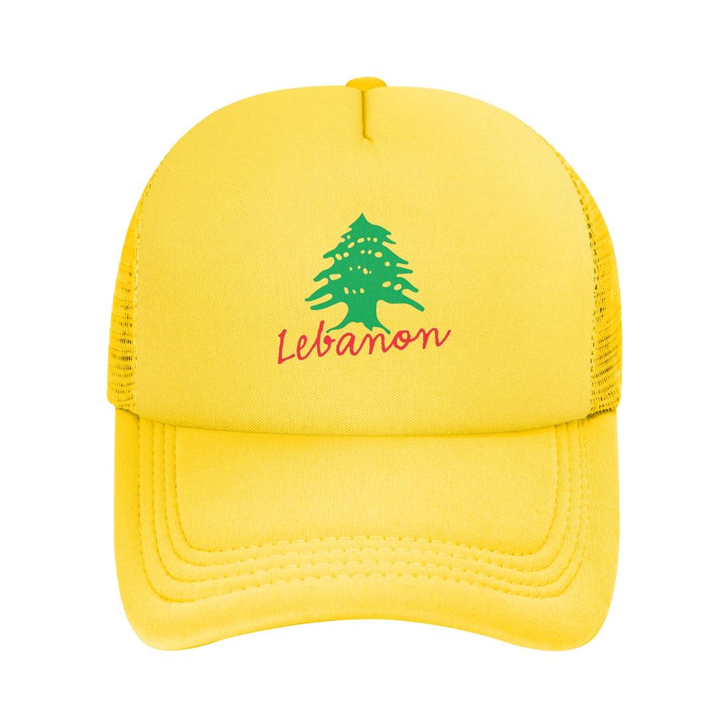 Lebanon Name with Lebanese Flag Cedar Tree Design Casquette Unisex Outdoor Hats Adjustable Snapback Cap Casual Baseball Caps