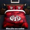 Mainz FC Design Bed Bedding Set 1 Duvet Cover + 2 Pillowcases Soft Breathable Household Bed Linens