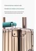 Germany 20" Metal Alloy Trolley Luggage - High Capacity Travel Case with Leather Finish
