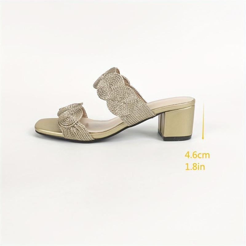 Fashion Summer Party Sandals Fashionable Vacation Beach Shoes Thick High-heeled Slippers Women Sandals Outside Size 36 43 Women's Shoes