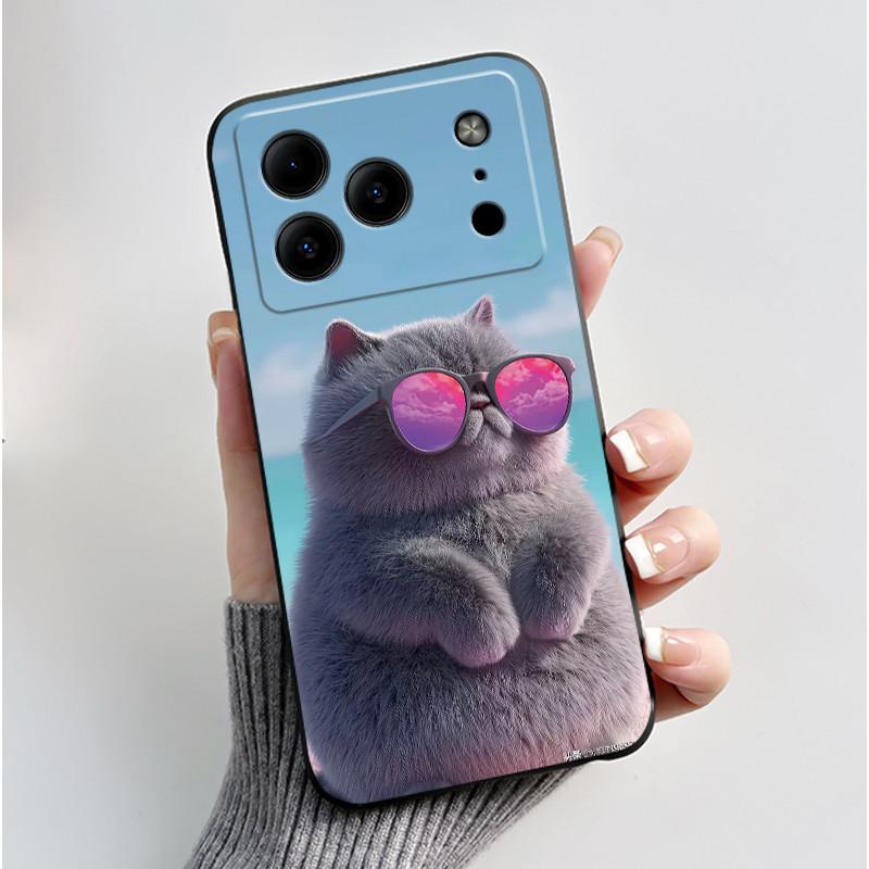 Para Carcasa Doogee Note56 Para Funda de Teléfono Doogee Note 56 Estética Lujo Lindo Genial Niño Niñas Negro Mate Silicona Suave Cubierta Trasera