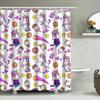 Rideau de douche licorne mignon Décoration de maison Tissu de salle de bain Imperméable Rideau d'intimité Set Pour salles de bain d'enfants Version Rose (180X2