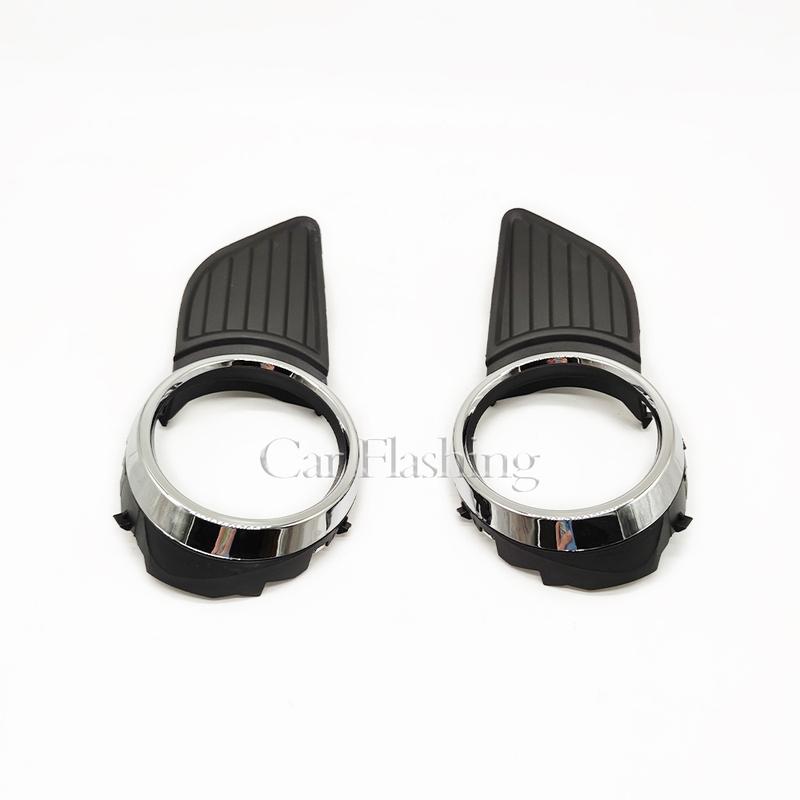 For Toyota Sienna XLE LE 2011 2012 2013 2014 2015 2016 2017 Front Bumper Fog Lights Frame Cover Bezel With Lamp Holes