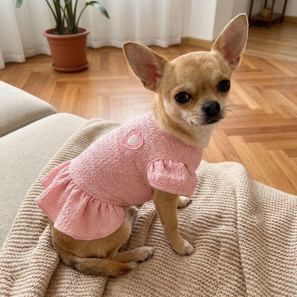 Flying Sleeve Dog Princess Dress Breathable Mesh Princess Apparel Cute Dog Costume Pet Show